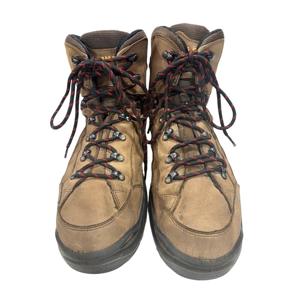 Lowa Men's Renegade Size 14 M GTX Mid hiking boots brown leather and black sole